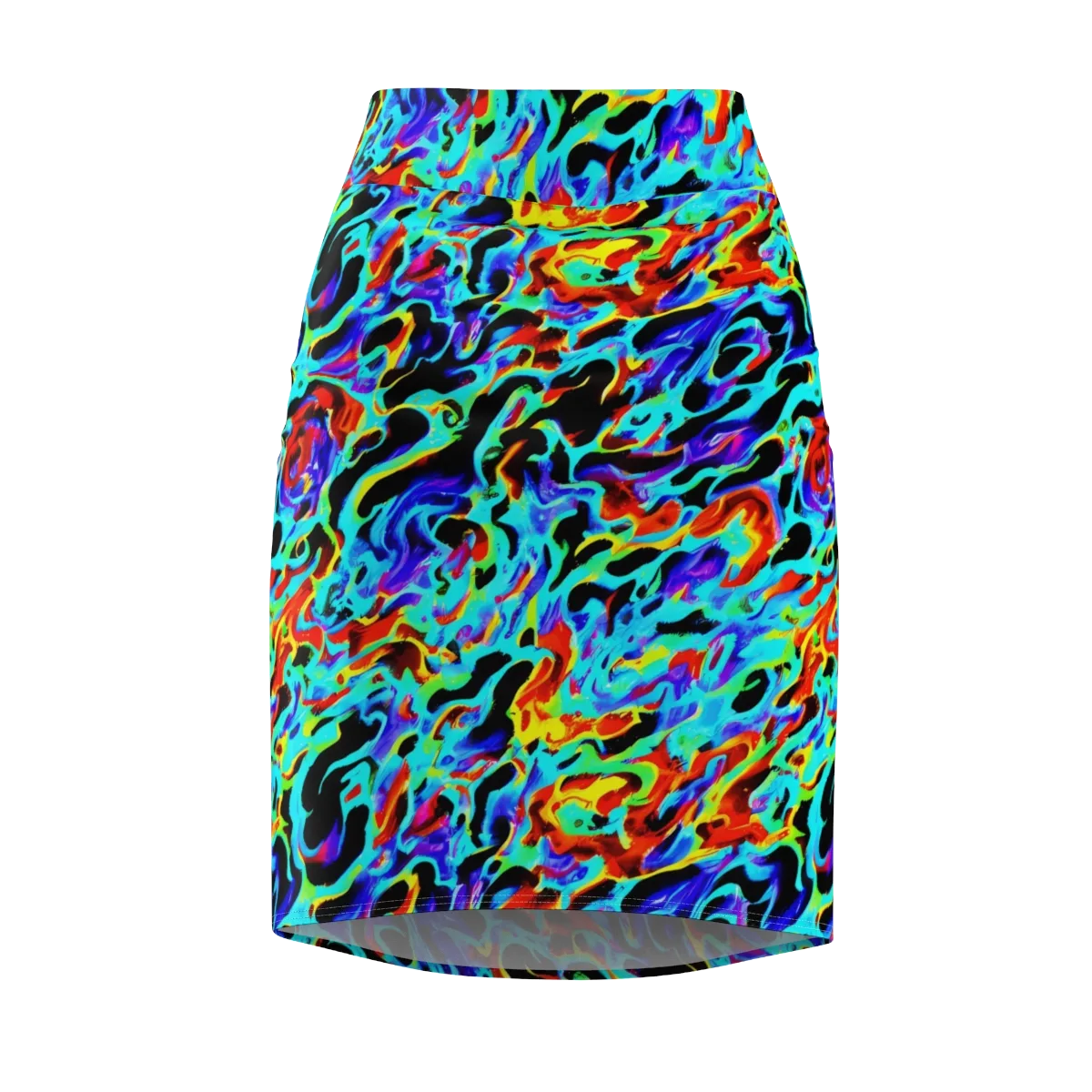 Sonic Paint on Pencil Skirt — Front
