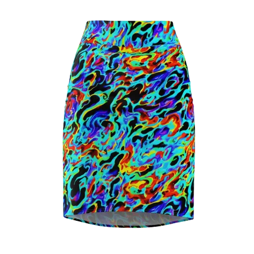 Sonic Paint on a Pencil Skirt