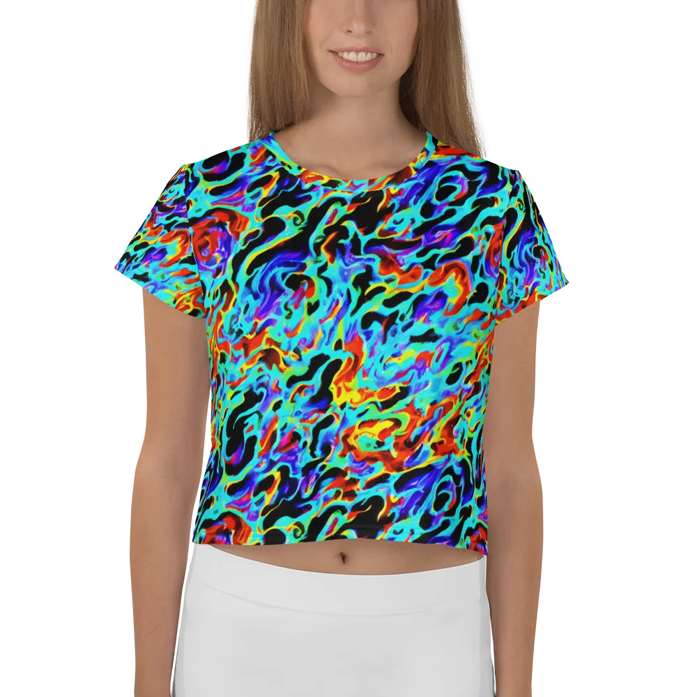 Sonic Paint on Crop Tee — Front