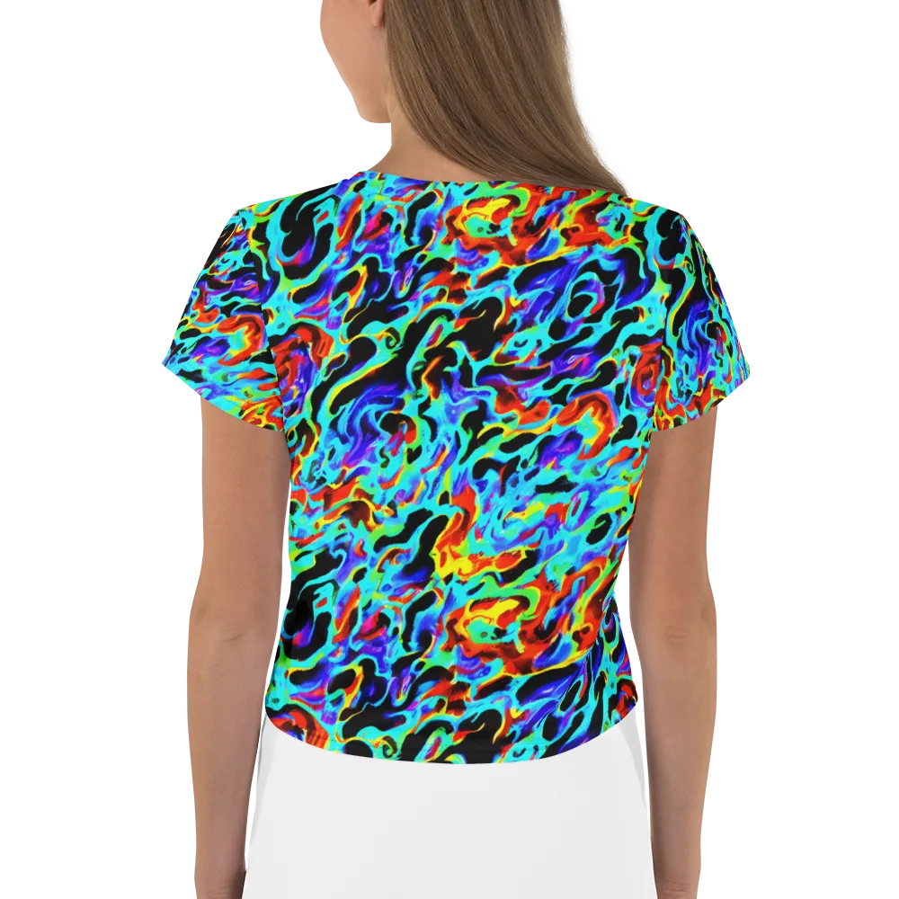 Sonic Paint on Crop Tee — Back