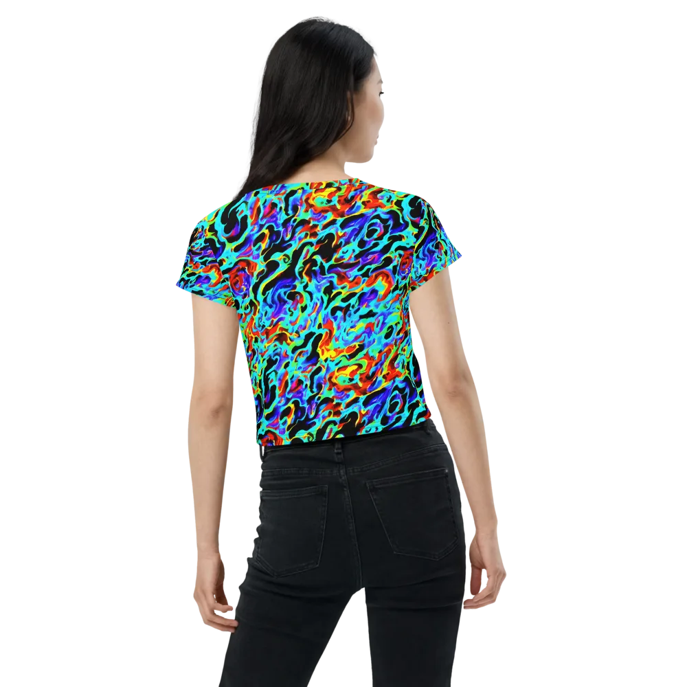 Sonic Paint on Crop Tee — Back