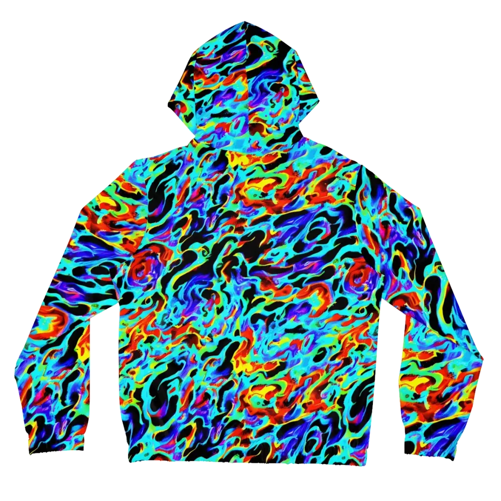 Sonic Paint on Women's Full-Zip Hoodie — Back