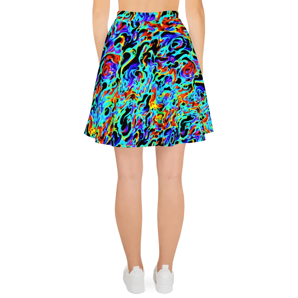 Sonic Paint on Skater Skirt — Back