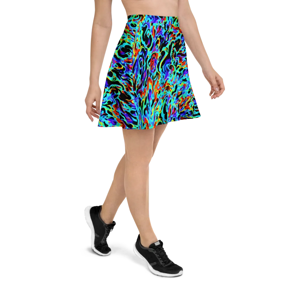 Sonic Paint on Skater Skirt — Right