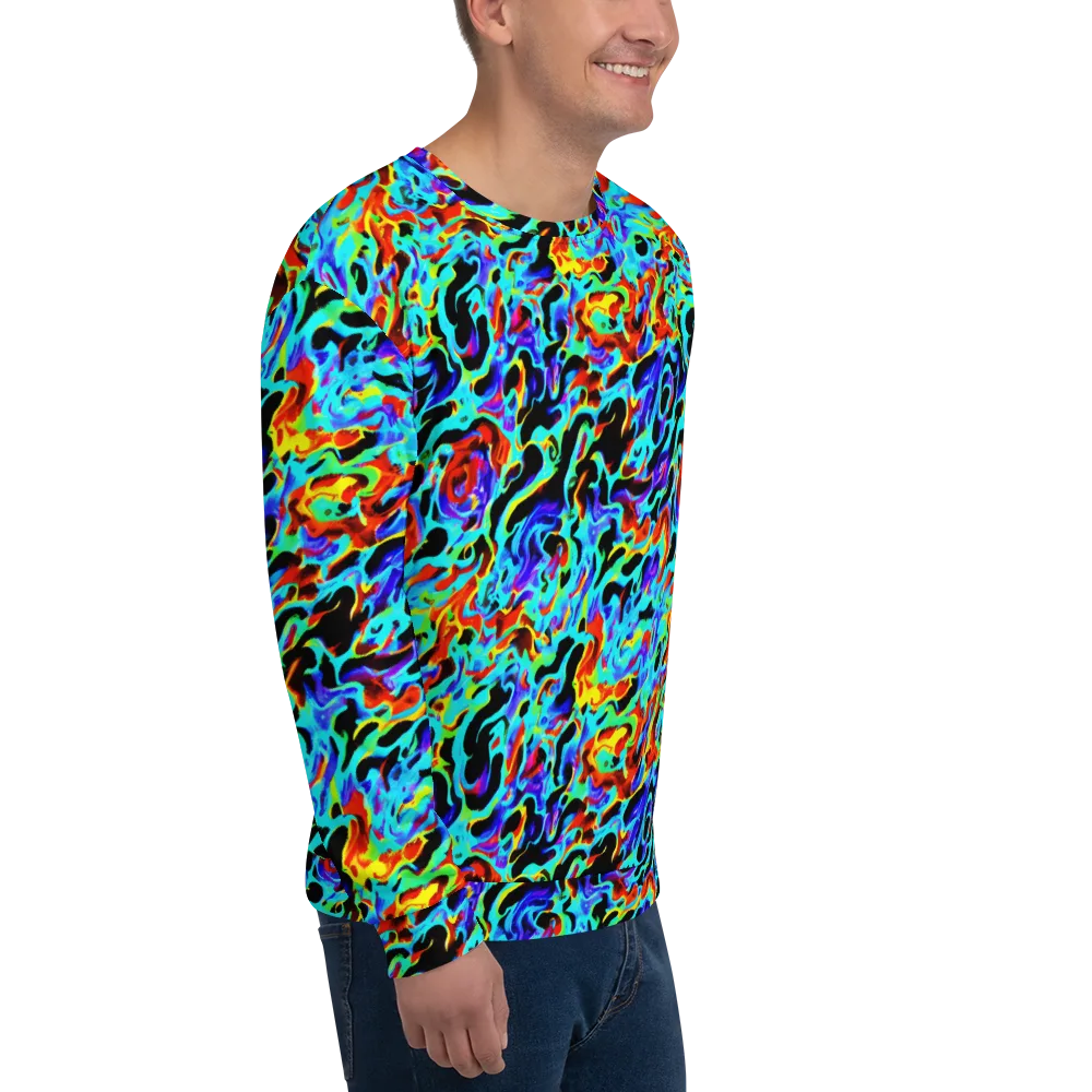 Sonic Paint on Sweatshirt — Right Front