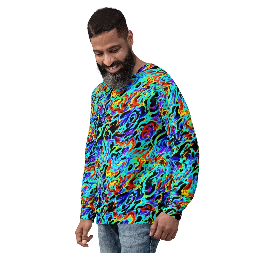 Sonic Paint on Sweatshirt — Left Front