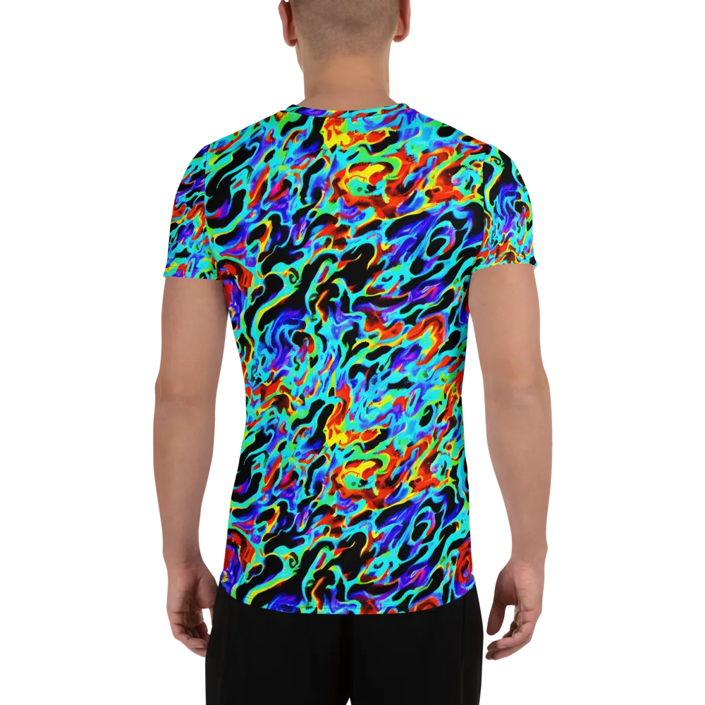 Sonic Paint on Men's Athletic T-Shirt — Back