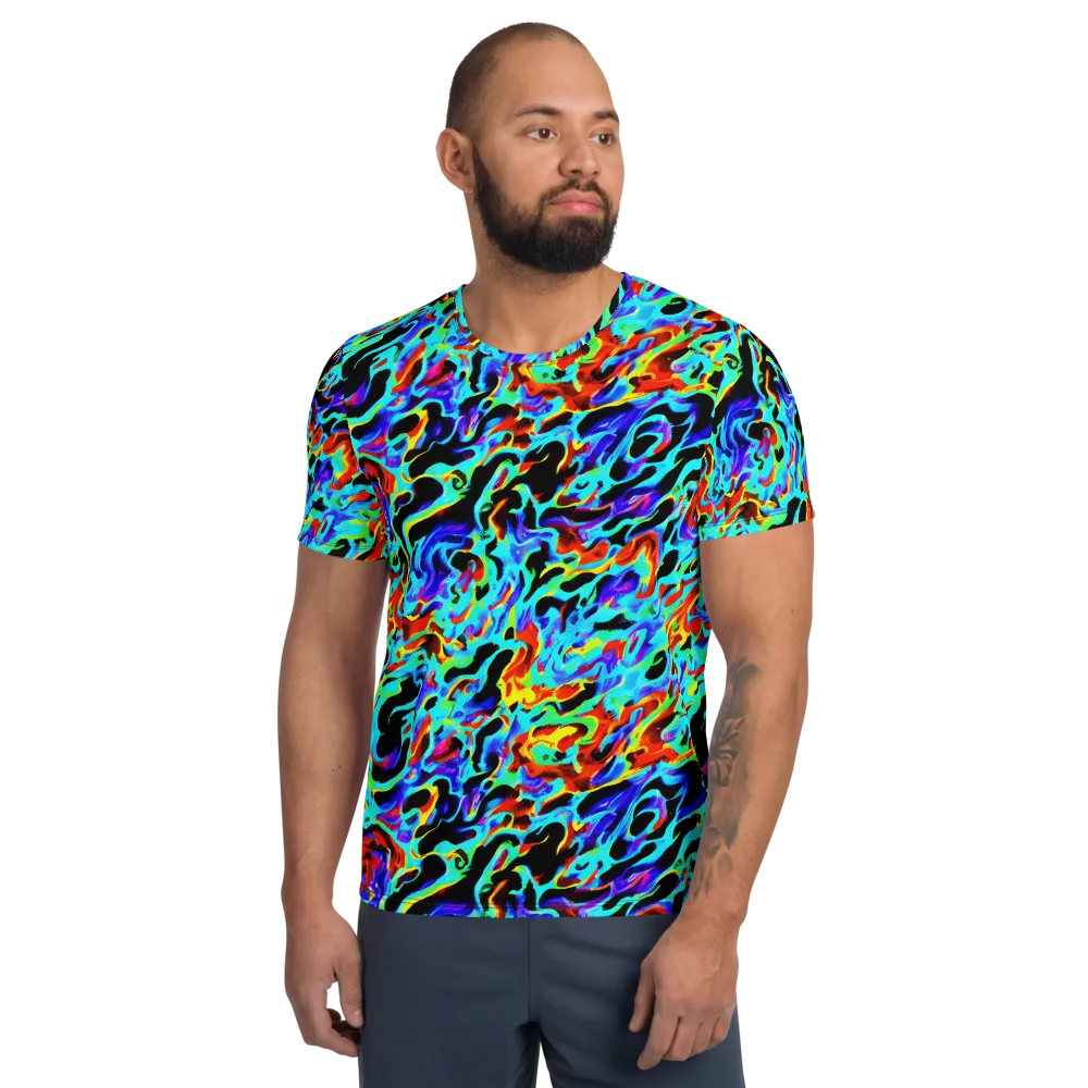 Sonic Paint on Men's Athletic T-Shirt — Front