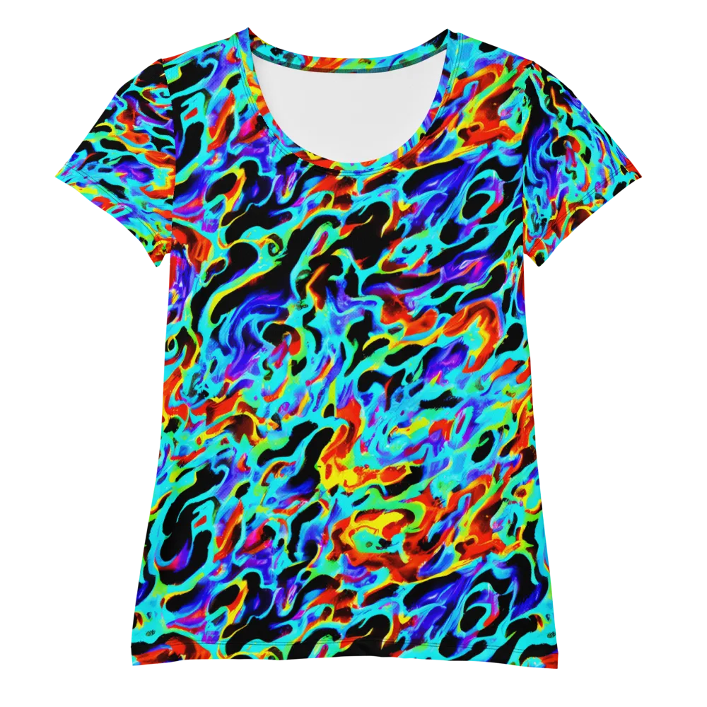 Sonic Paint on Women's Athletic T-Shirt — Front