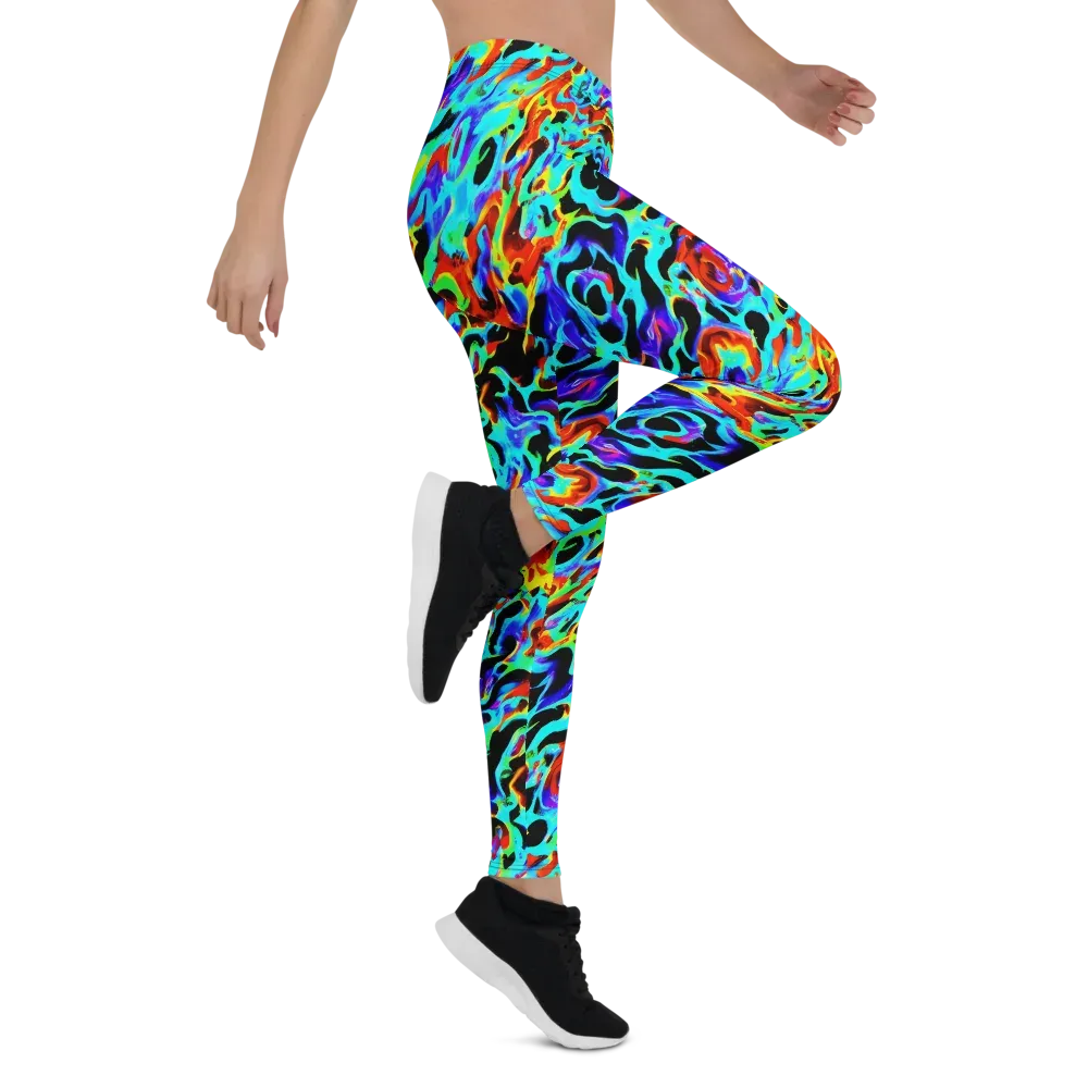 Sonic Paint on Leggings — Right