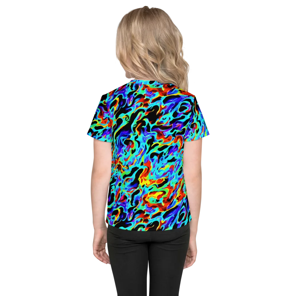 Sonic Paint on Kids Crew Neck T-Shirt — Back