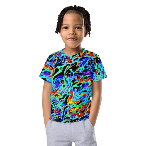 Sonic Paint on a Kids Crew Neck T-Shirt