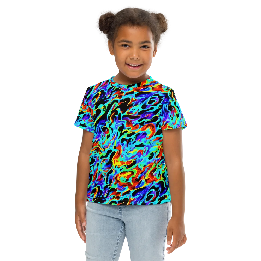 Sonic Paint on Kids Crew Neck T-Shirt — Front