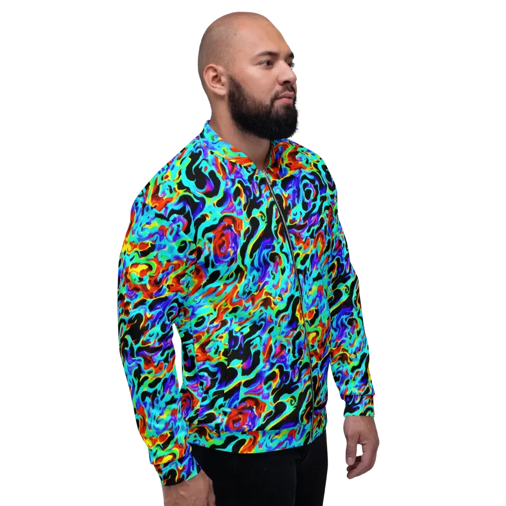 Sonic Paint on Bomber Jacket — Right