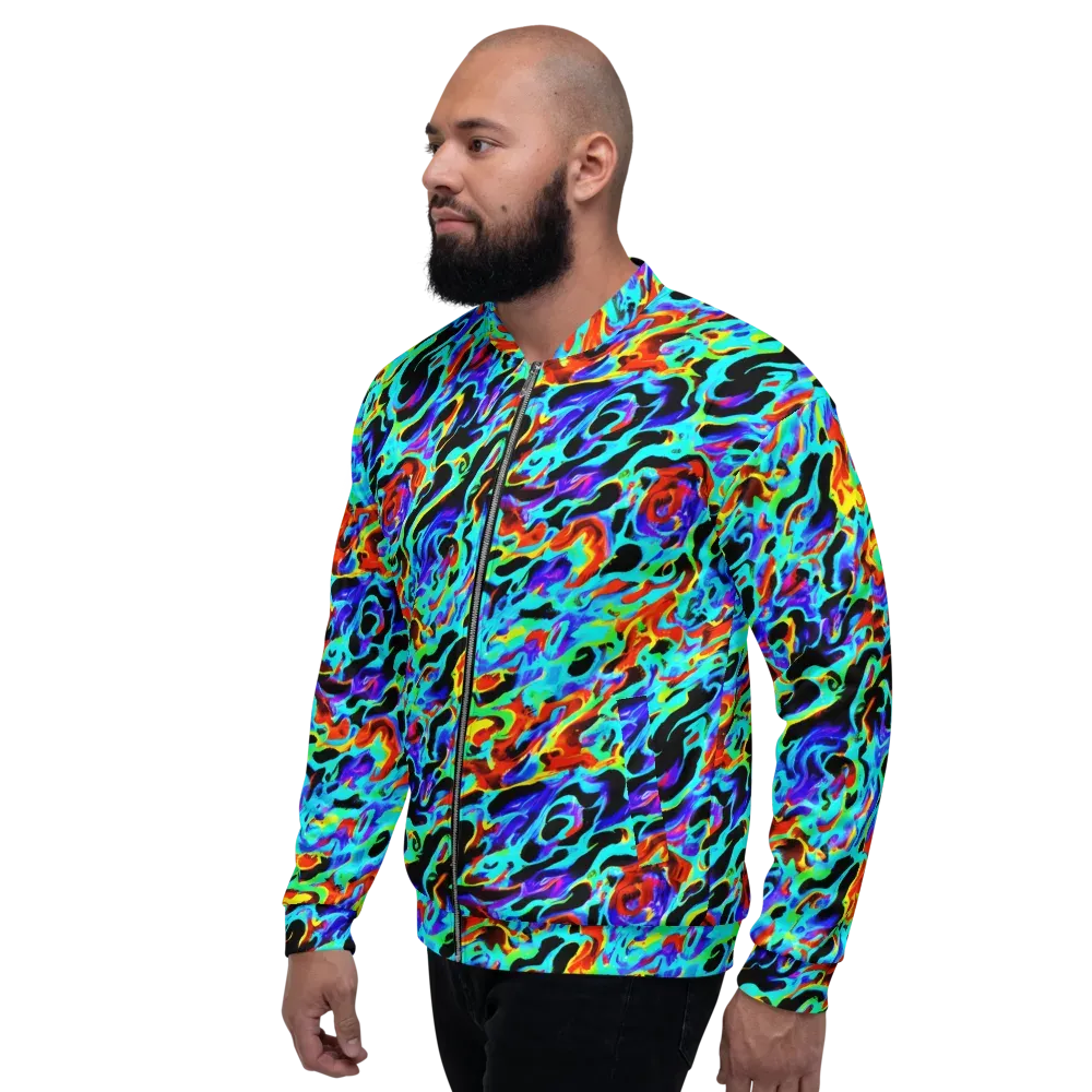 Sonic Paint on Bomber Jacket — Left