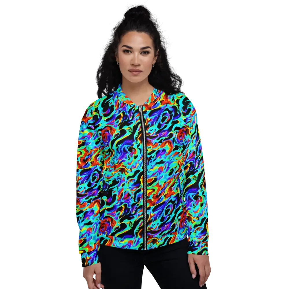 Sonic Paint on Bomber Jacket — Front