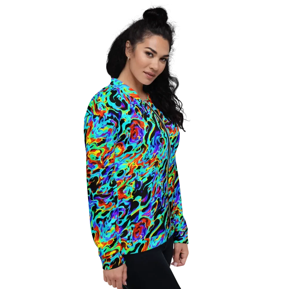 Sonic Paint on Bomber Jacket — Right