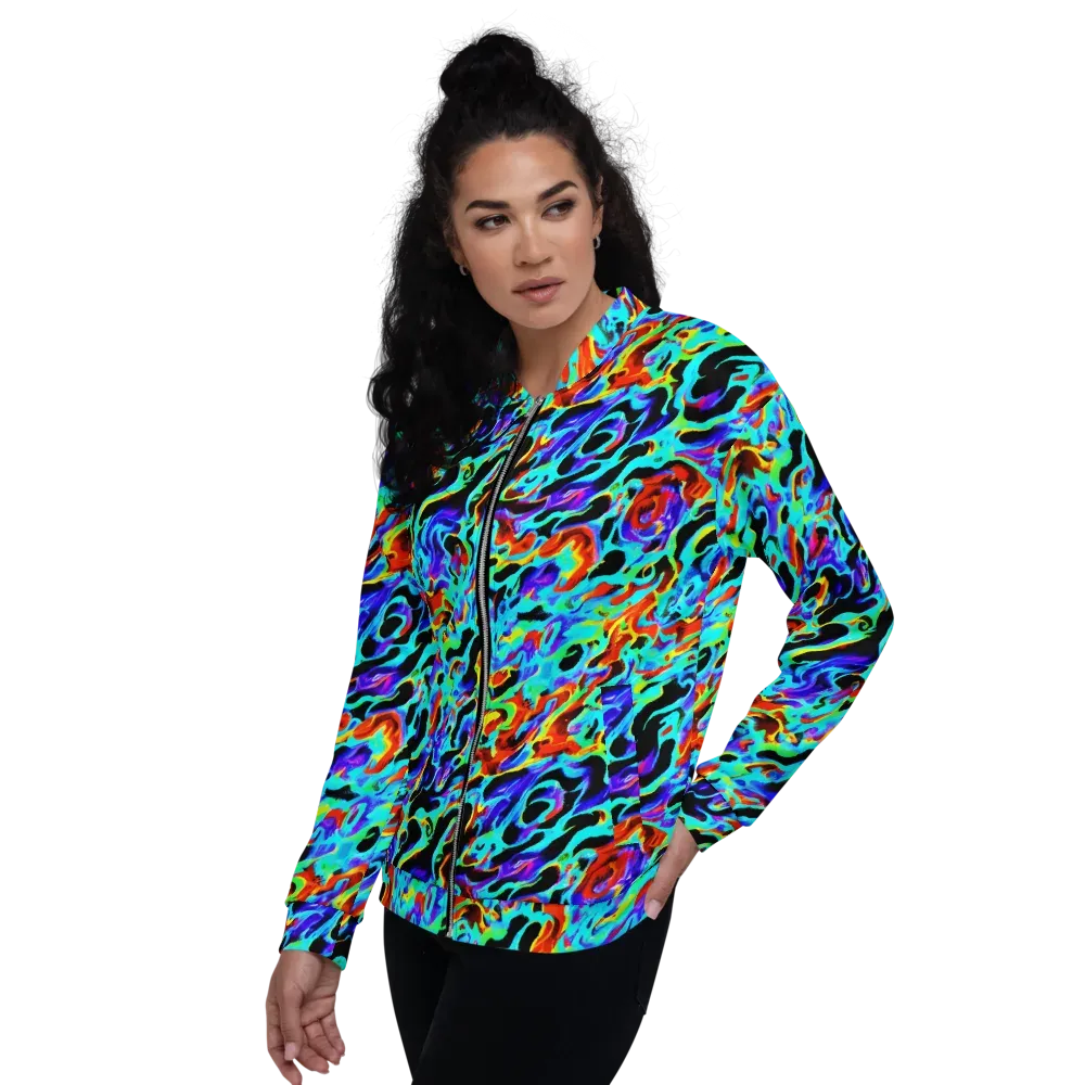 Sonic Paint on Bomber Jacket — Left