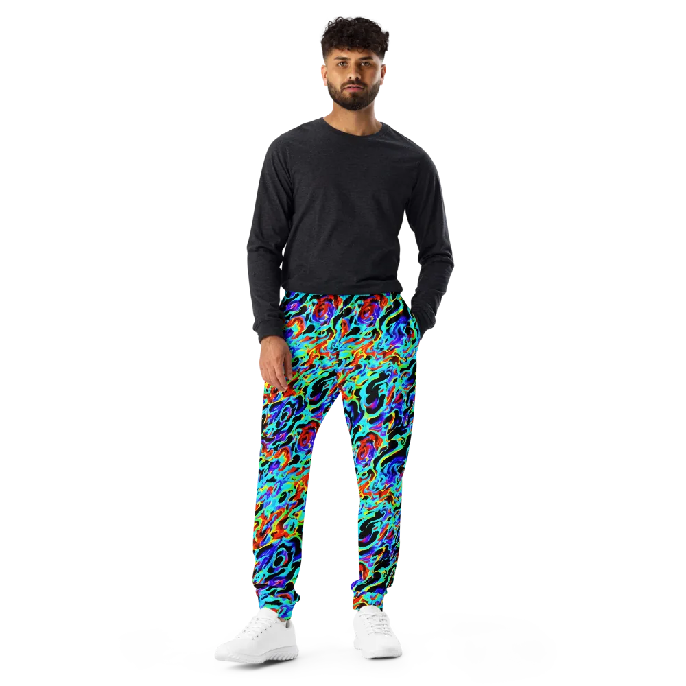 Sonic Paint on Men's Joggers — Front