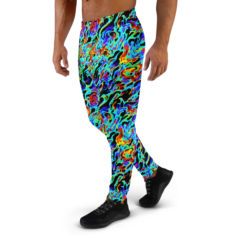Sonic Paint on Men's Joggers — Left