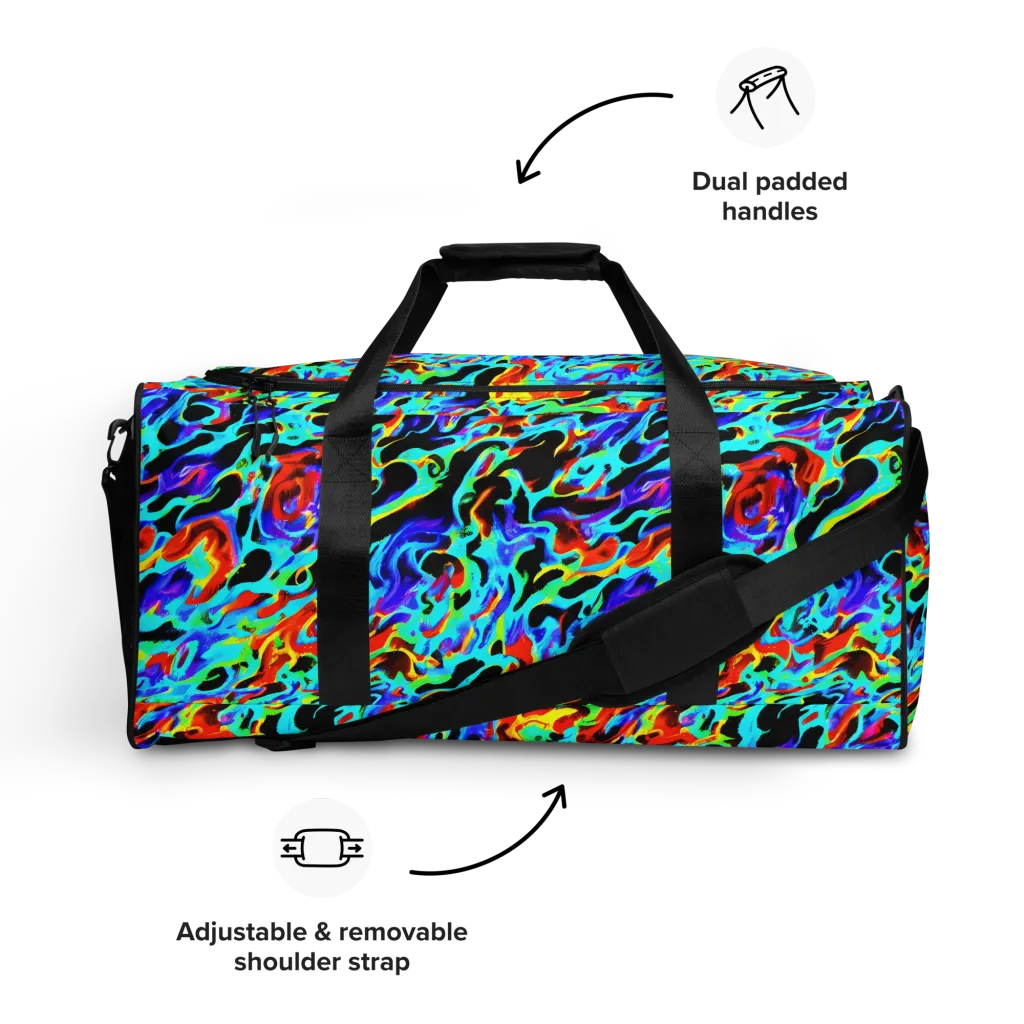Sonic Paint on Duffle Bag — Front
