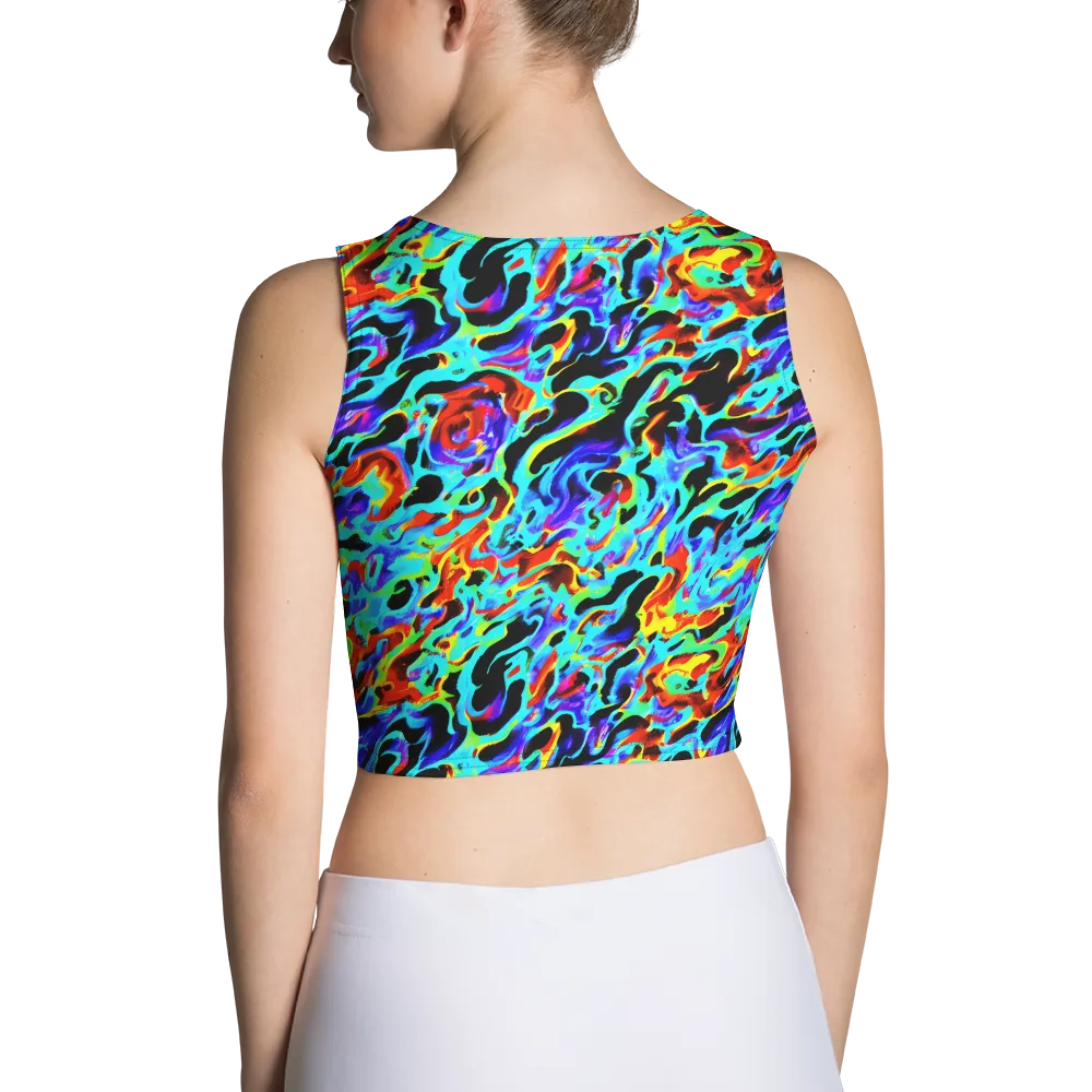 Sonic Paint on Crop Top — Back