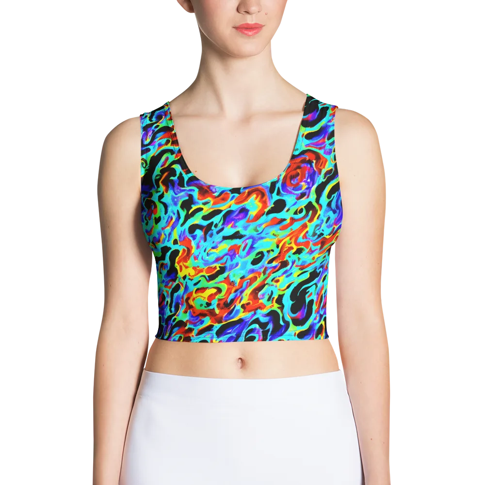 Sonic Paint on Crop Top — Front