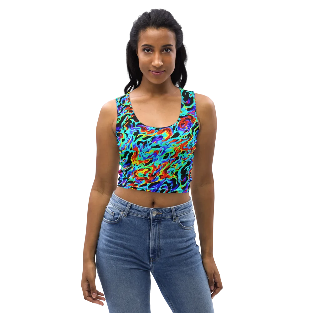 Sonic Paint on Crop Top — Front