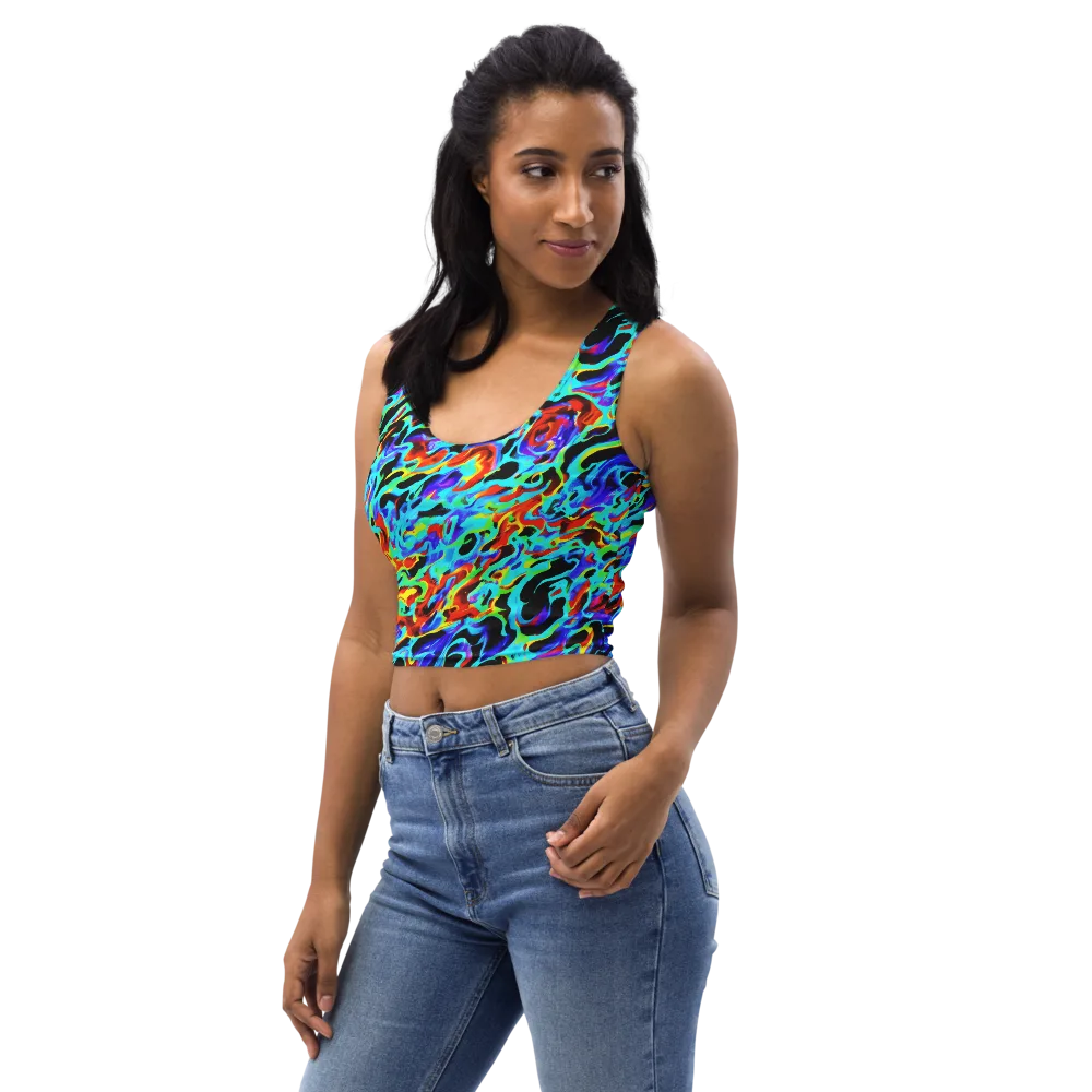 Sonic Paint on Crop Top — Left Front