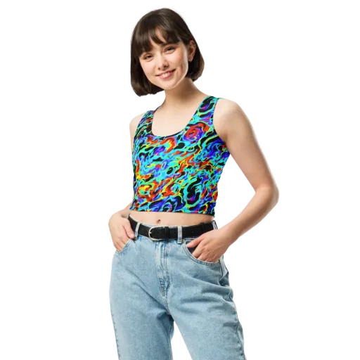 Sonic Paint on a Crop Top