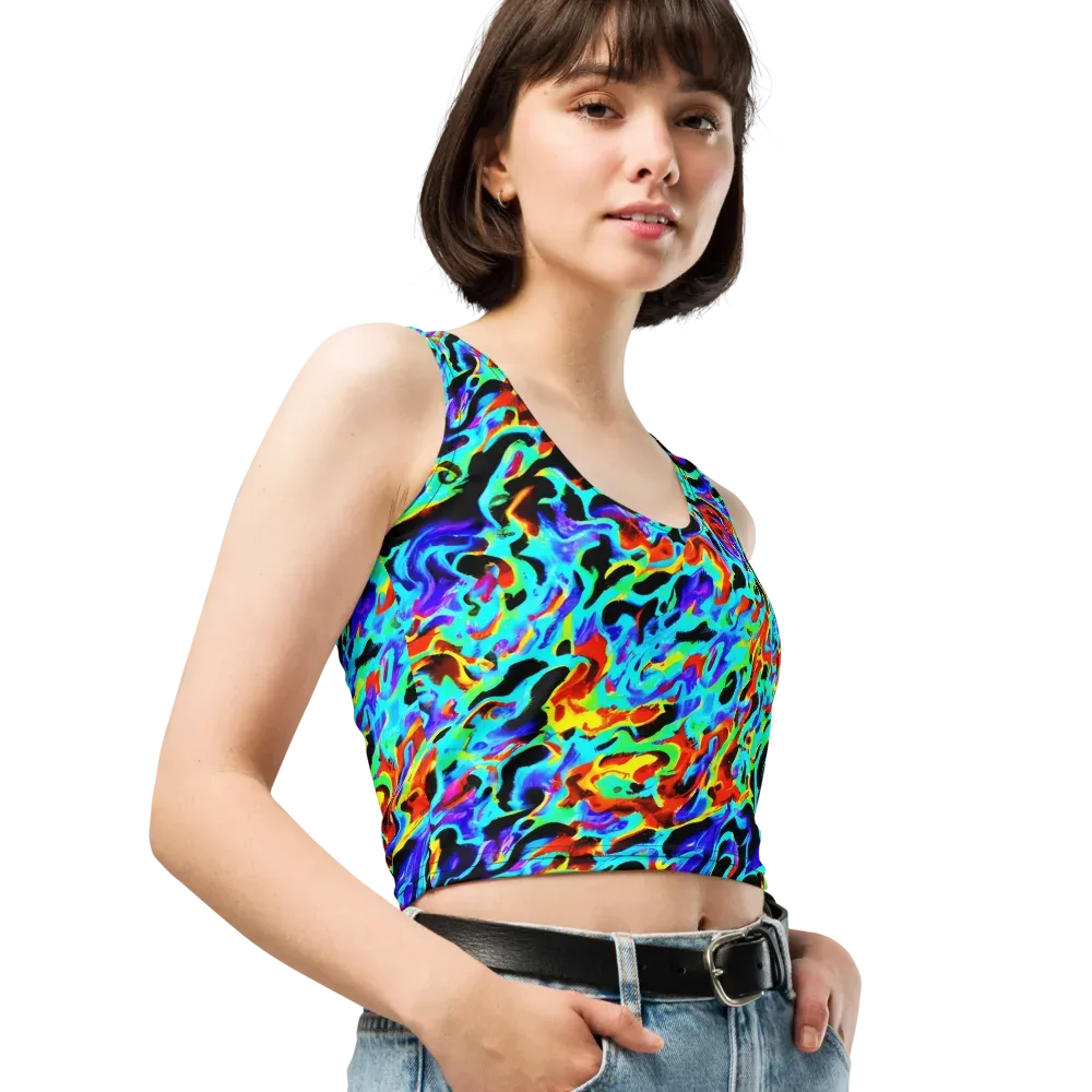 Sonic Paint on Crop Top — Right Front