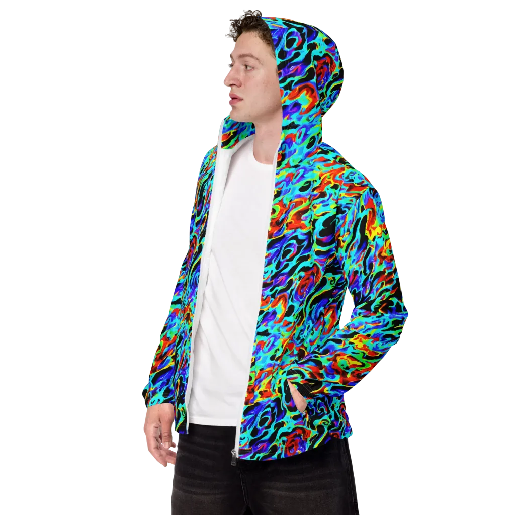 Sonic Paint on Men's Windbreaker — Left Front
