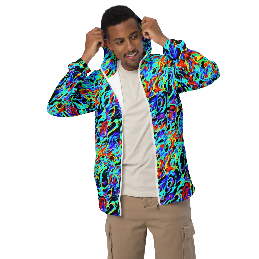 Sonic Paint on Men's Windbreaker — Front