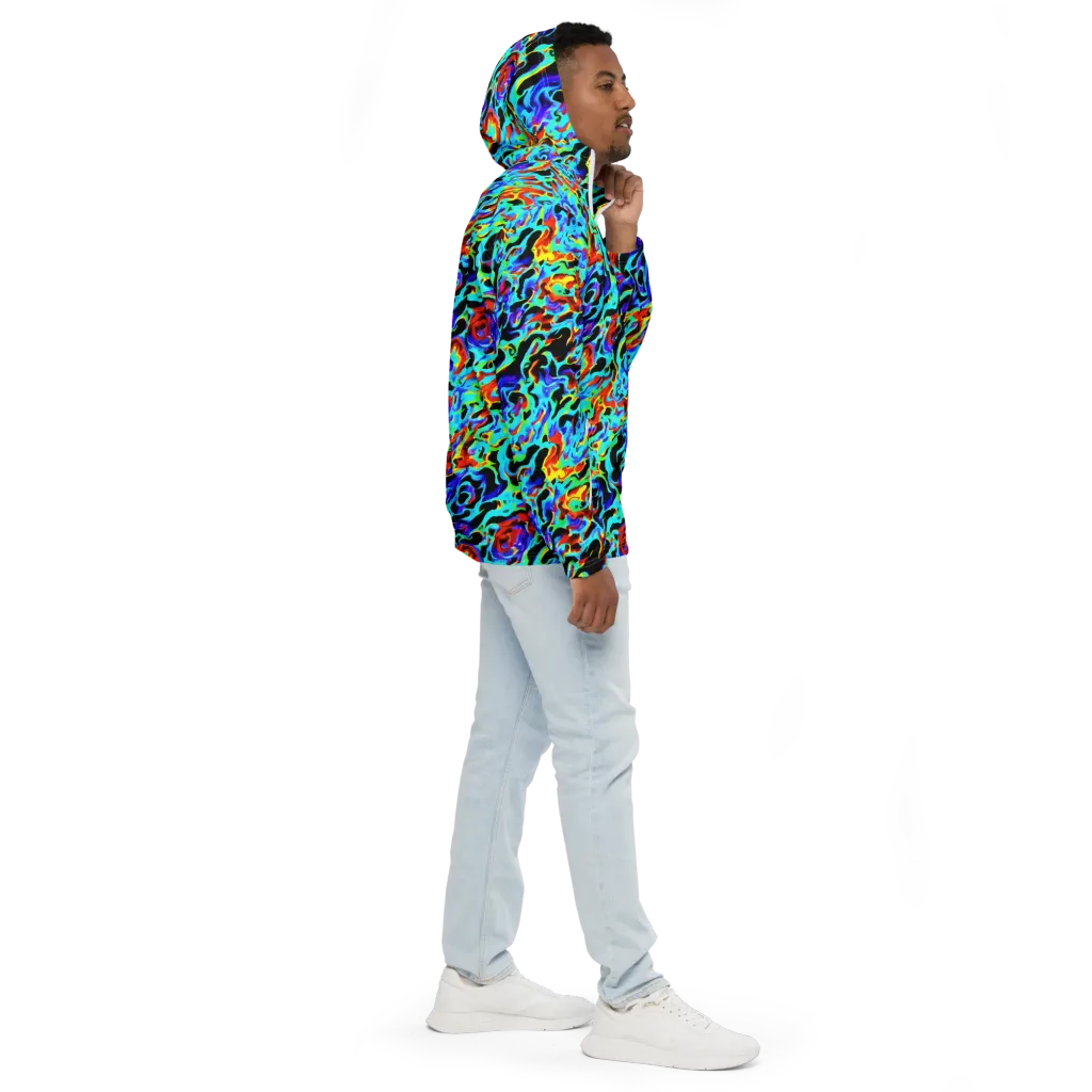 Sonic Paint on Men's Windbreaker — Right