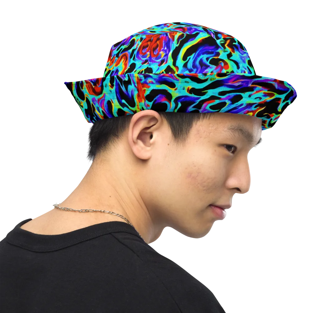 Sonic Paint on Reversible Bucket Hat — Right Outside