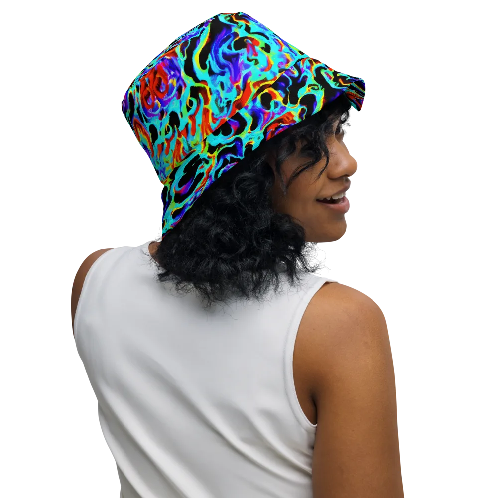 Sonic Paint on Reversible Bucket Hat — Right Outside