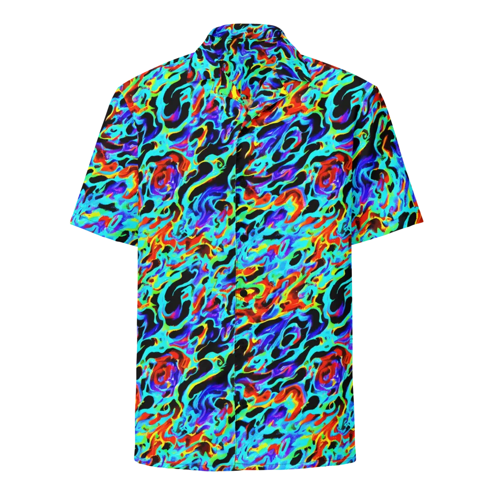 Sonic Paint on Button Shirt — Front