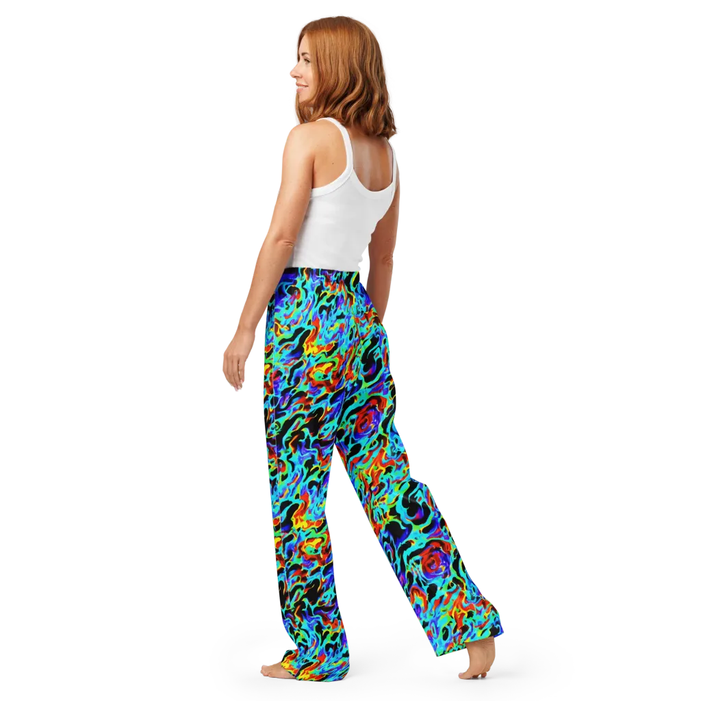 Sonic Paint on Women's Pajama Pants — Back