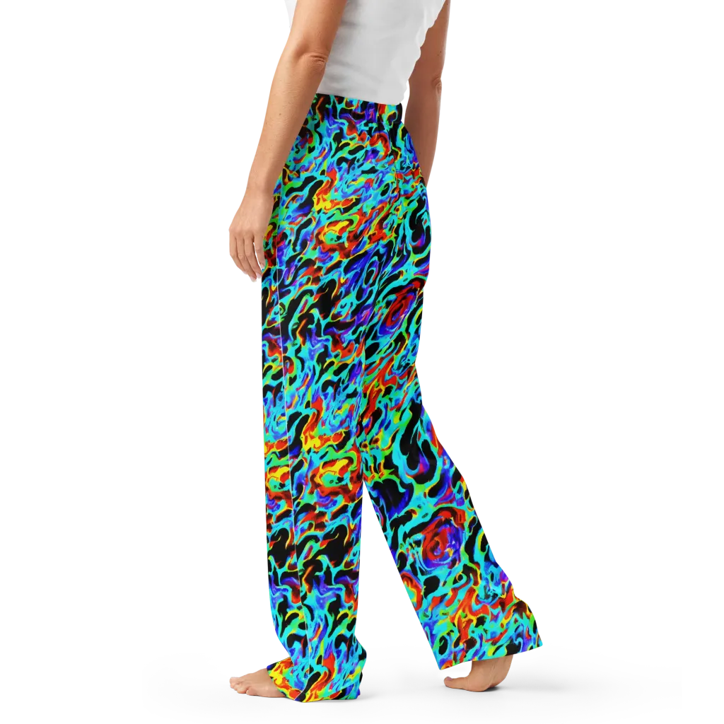 Sonic Paint on Women's Pajama Pants — Left