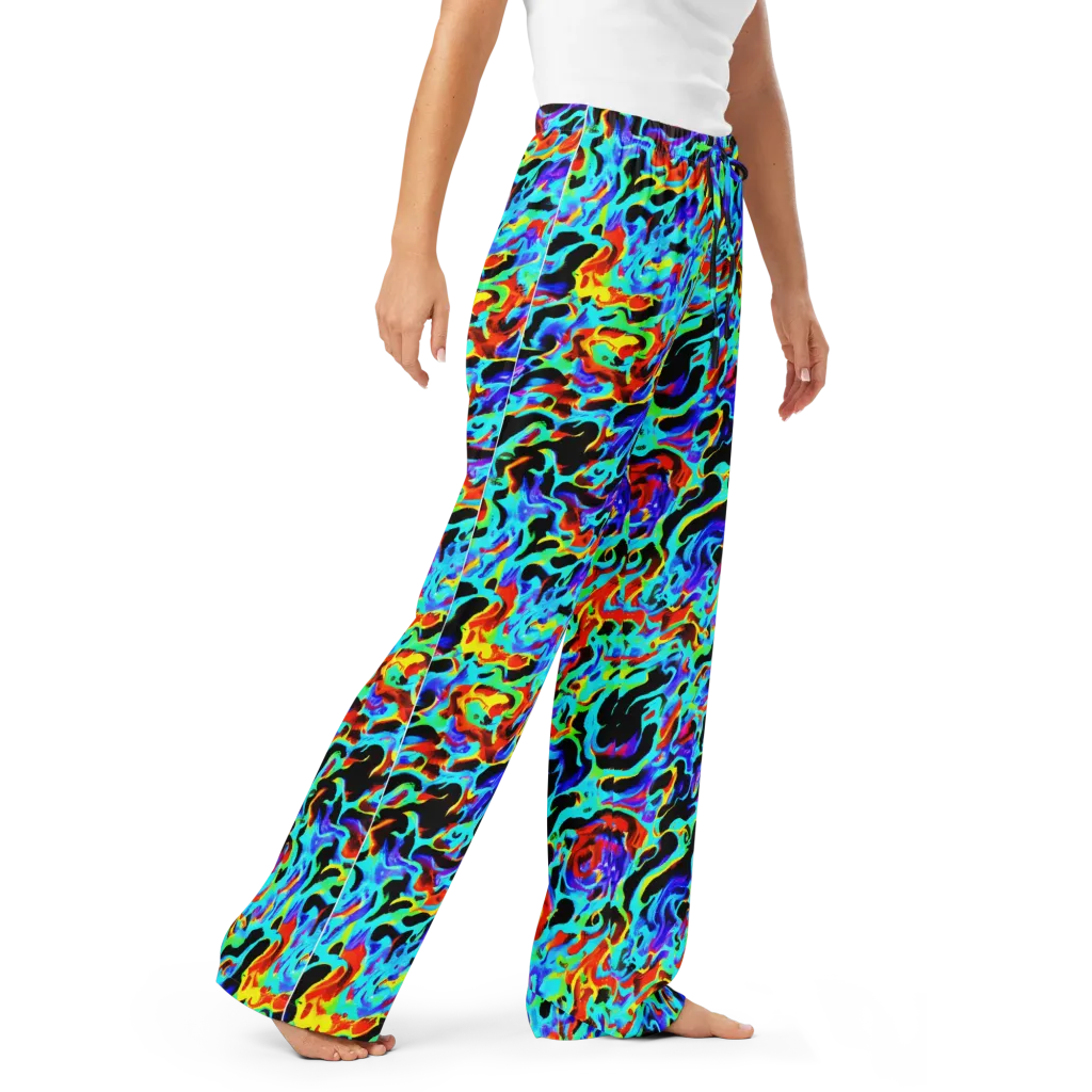 Sonic Paint on Women's Pajama Pants — Right Front