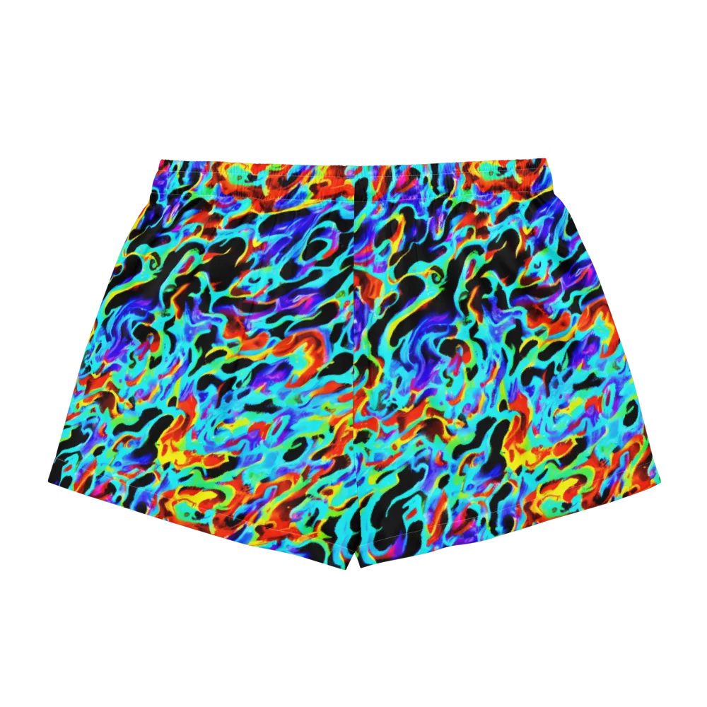 Sonic Paint on Women's Pajama Shorts — Back