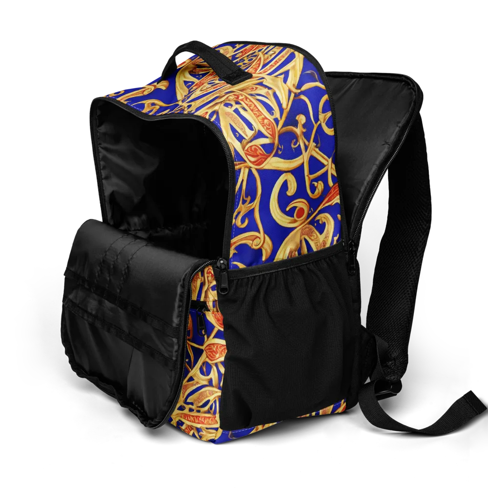 Royal Paisley on Utility Backpack — Product details 2