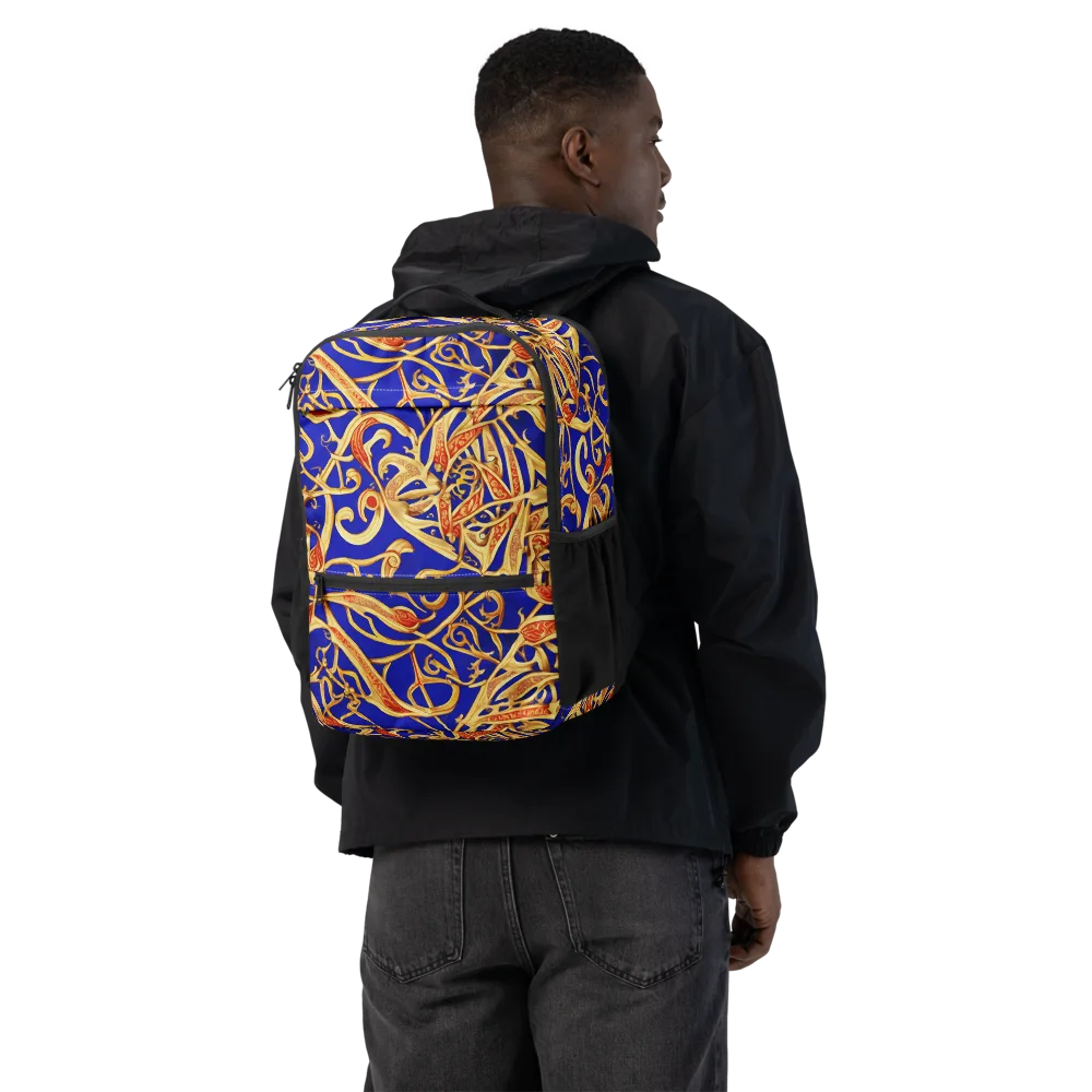 Royal Paisley on Utility Backpack — Back