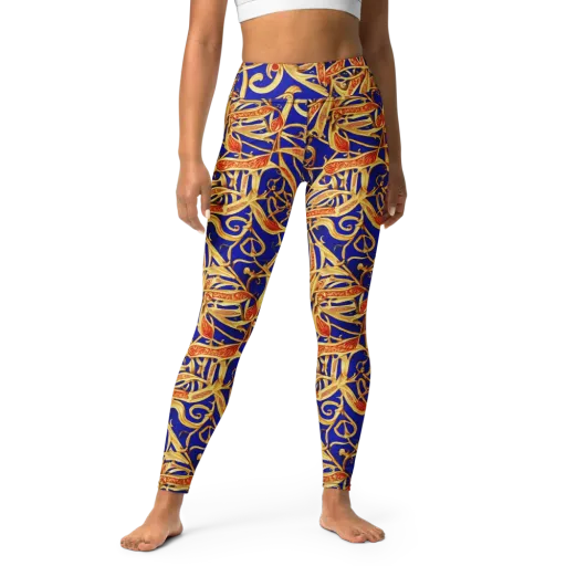 Royal Paisley on a Yoga Leggings