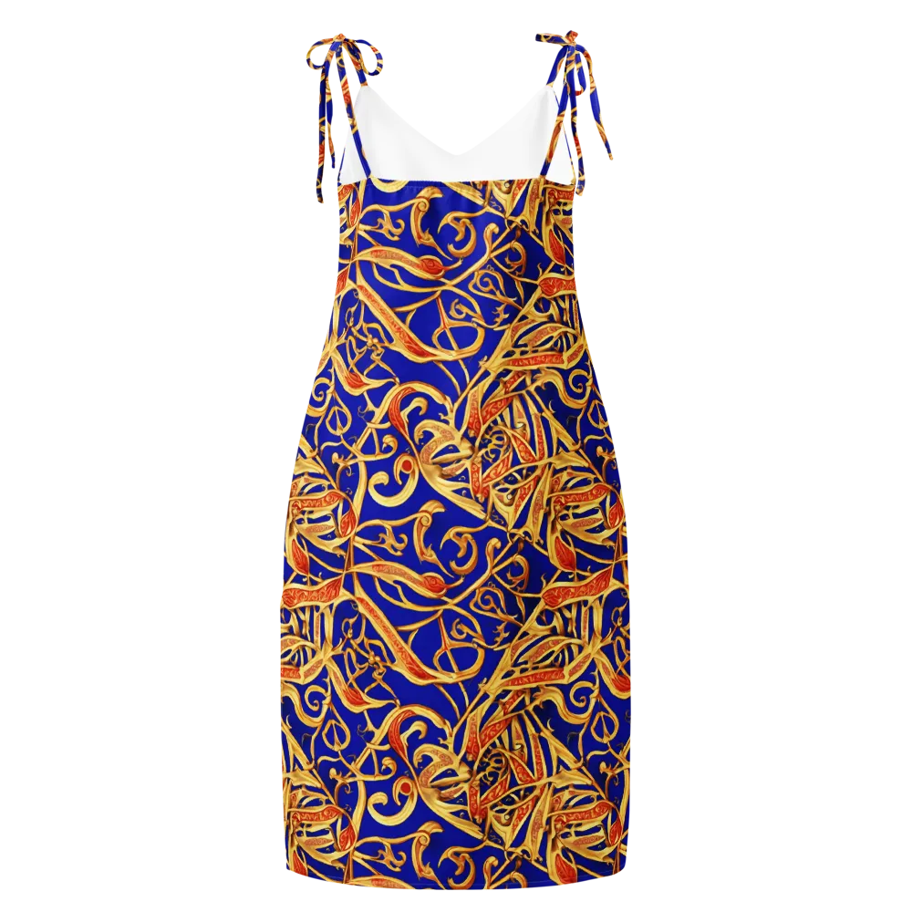 Royal Paisley on Slip Dress — Back