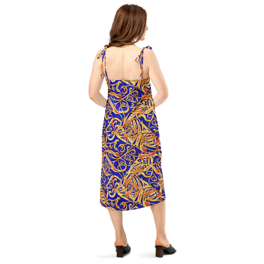 Royal Paisley on Slip Dress — Back