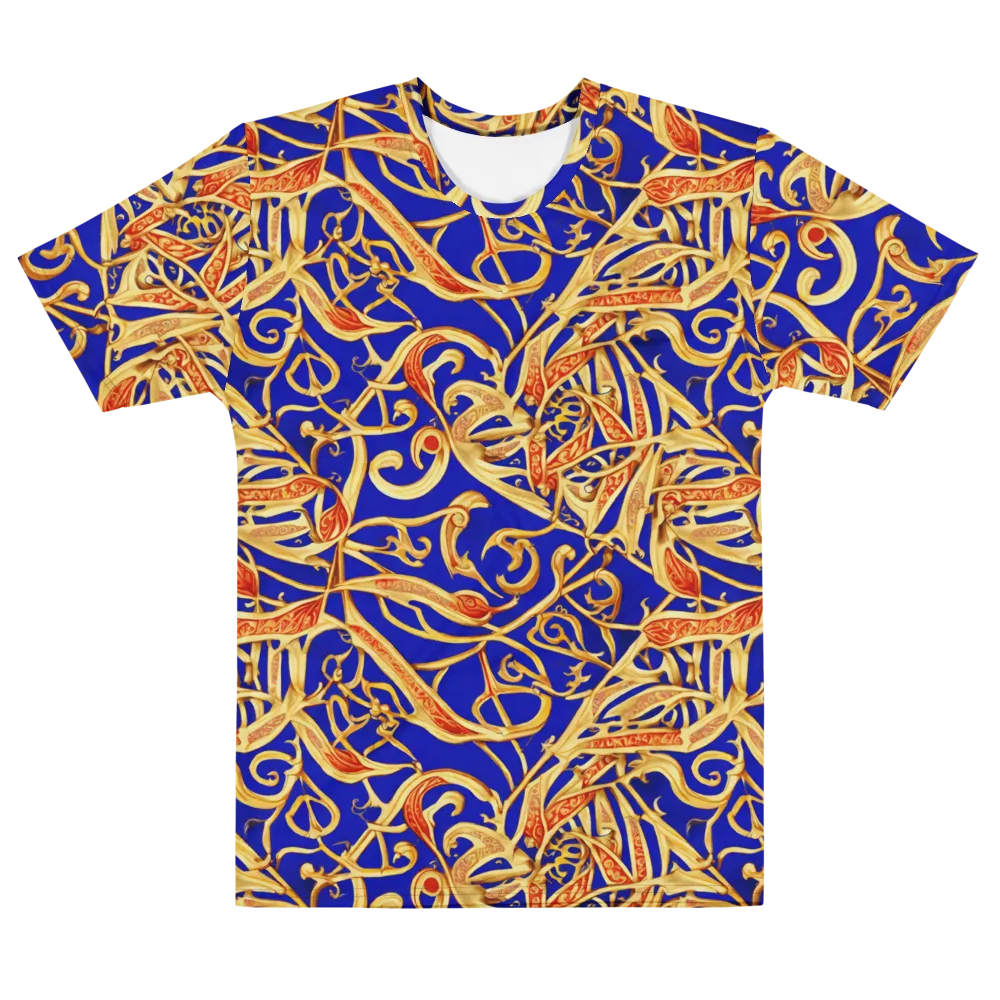 Royal Paisley on Men's Cotton Crew Neck T-Shirt — Front