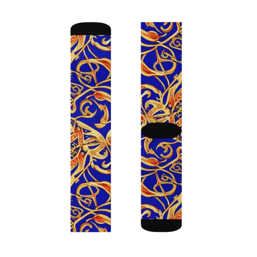 Royal Paisley on a Socks