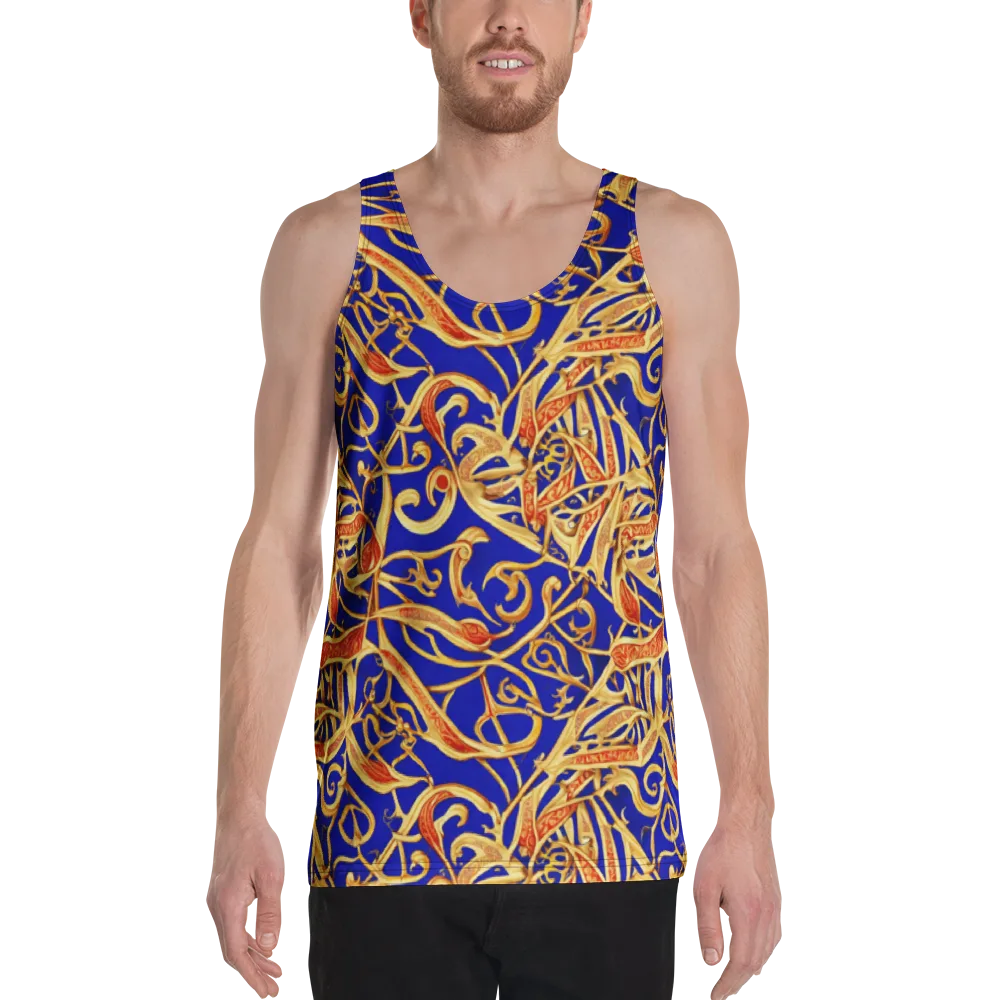 Royal Paisley on Men's Tank Top — Front