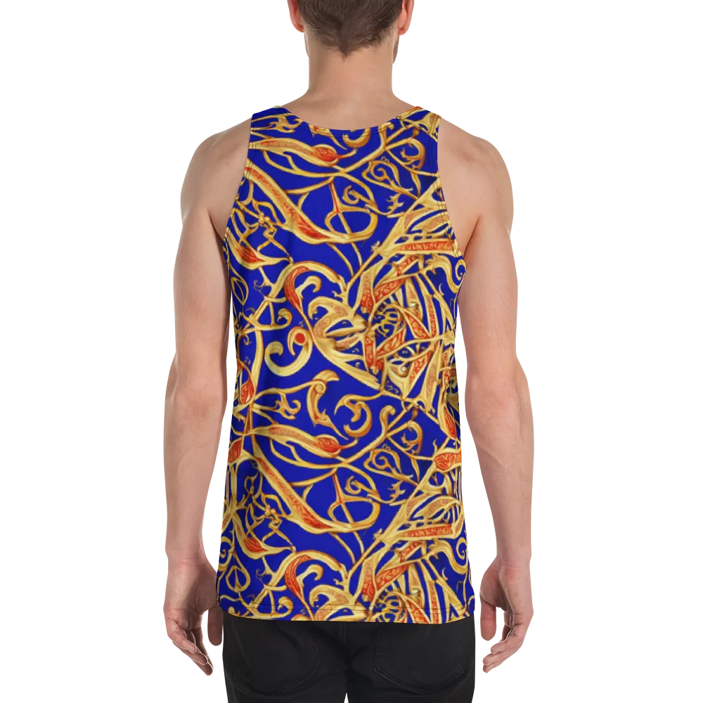 Royal Paisley on Men's Tank Top — Back